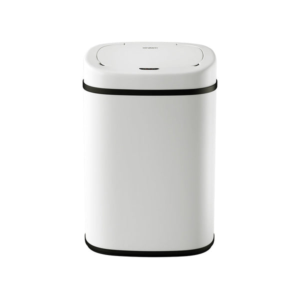 Devanti 82L Motion Sensor Bin Rubbish Automatic White Devanti