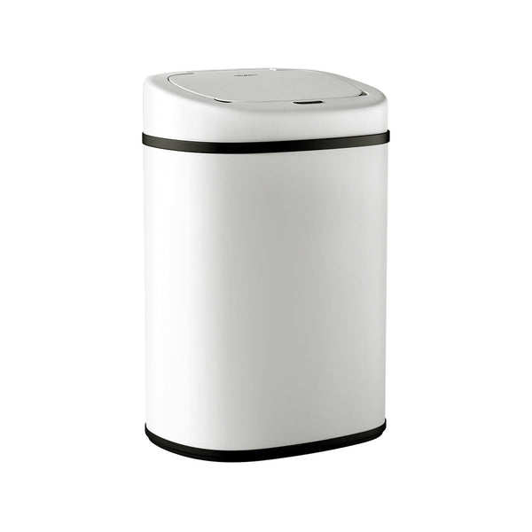 Devanti 82L Motion Sensor Bin Rubbish Automatic White Devanti