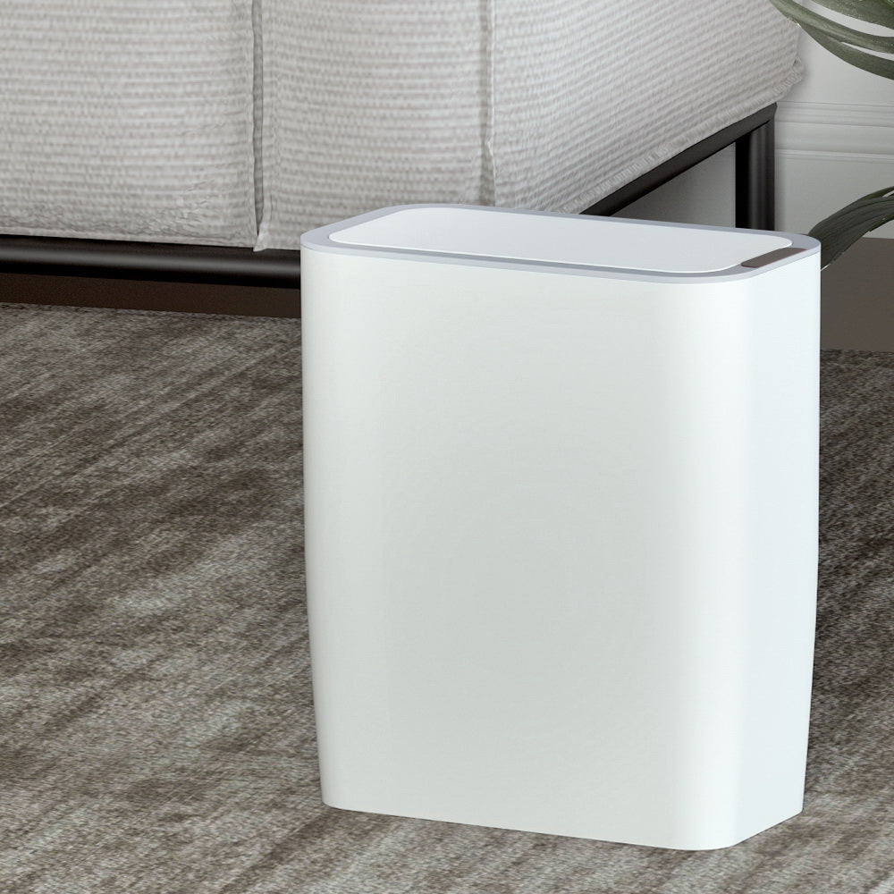 Devanti Motion Sensor Bin Automatic Rubbish Bins Waste Trash Can White 9L Devanti