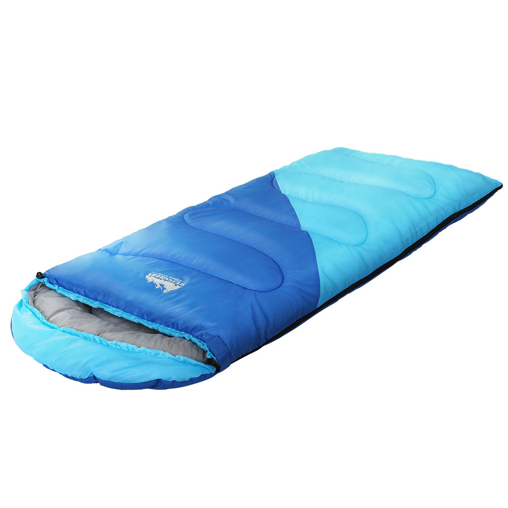 Weisshorn Sleeping Bag Bags Kids 172cm Camping Hiking Thermal Blue Weisshorn