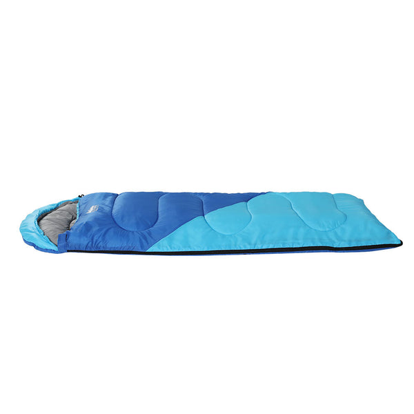 Weisshorn Sleeping Bag Bags Kids 172cm Camping Hiking Thermal Blue Weisshorn