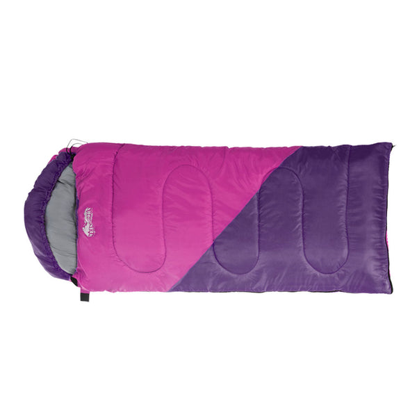 Weisshorn Sleeping Bag Bags Kid 172cm Camping Hiking Thermal Pink Weisshorn