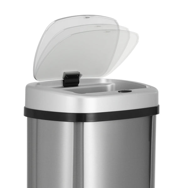 Devanti Sensor Bin Motion Rubbish Stainless Trash Can Automatic Touch Free Bins Devanti