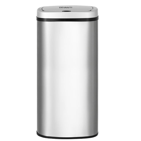 Devanti Sensor Bin 60L Motion Rubbish Stainless Trash Can Automatic Touch Free Devanti