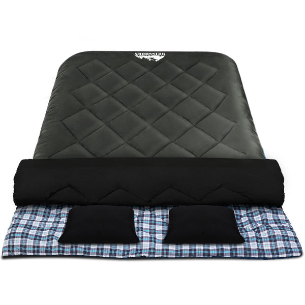 Weisshorn Sleeping Bag Camping Hiking Tent Outdoor Comfort 5 Degree Grey Weisshorn