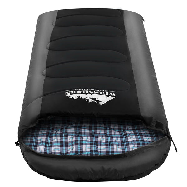 Weisshorn Sleeping Bag Bags Single Camping Hiking -20°C to 10°C Tent Winter Thermal Grey freeshipping - Awezingly