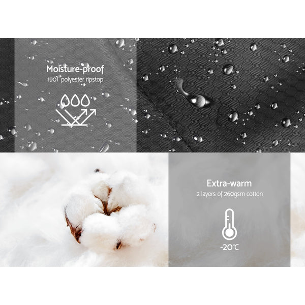 Weisshorn Sleeping Bag Bags Single Camping Hiking -20°C to 10°C Tent Winter Thermal Grey freeshipping - Awezingly