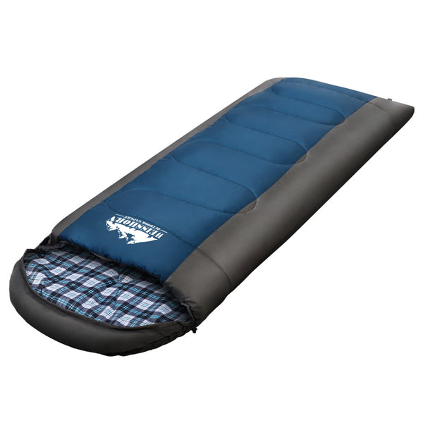 Weisshorn Sleeping Bag Bags Single Camping Hiking -20°C to 10°C Tent Winter Thermal Navy freeshipping - Awezingly