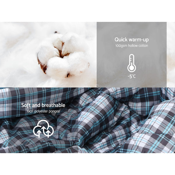 Weisshorn Sleeping Bag Single Camping Hiking Winter Thermal freeshipping - Awezingly