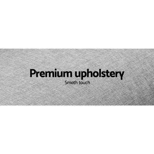 Artiss Sofa Bed 188CM Grey Faux Linen Artiss