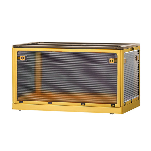 Artiss Storage Container Foldable Stackable Large 5 Sides Open Transparent 115L Artiss