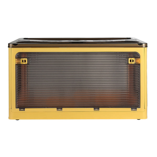 Artiss Storage Container Foldable Stackable Large 5 Sides Open Transparent 115L Artiss