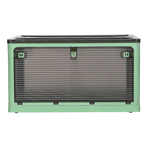 Artiss Storage Container Foldable Stackable Large 5 Sides Open Transparent 140L Artiss