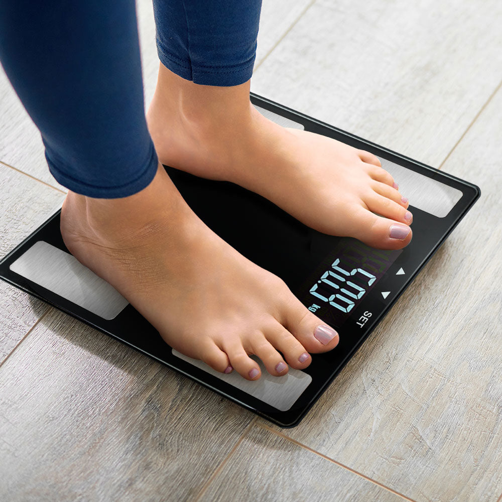 Electronic Digital Bathroom Scales Body Fat Scale Bluetooth Weight 180KG Everfit