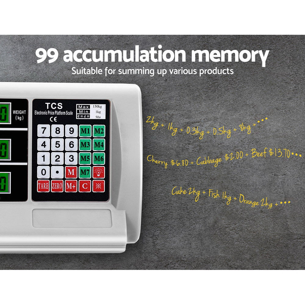 150KG Digital Platform Scale Electronic Scales Shop Market Commercial Postal freeshipping - Awezingly