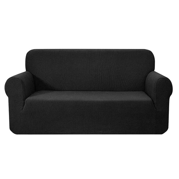 Artiss High Stretch Sofa Cover Couch Lounge Protector Slipcovers 3 Seater Black Artiss