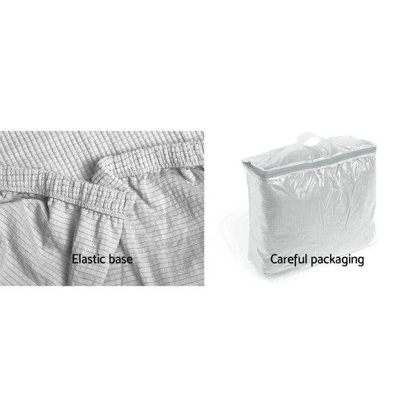 Artiss High Stretch Sofa Cover Couch Lounge Protector Slipcovers 3 Seater Grey Artiss