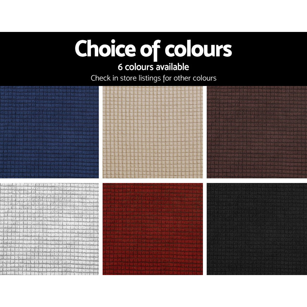 Artiss High Stretch Sofa Cover Couch Lounge Protector Slipcovers 3 Seater Grey Artiss