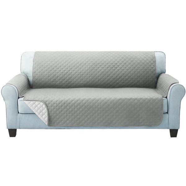Artiss Sofa Cover Quilted Couch Covers Lounge Protector Slipcovers 3 Seater Grey Artiss