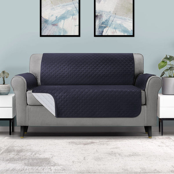 Artiss Sofa Cover Quilted Couch Covers 100% Water Resistant 3 Seater Dark Grey Artiss