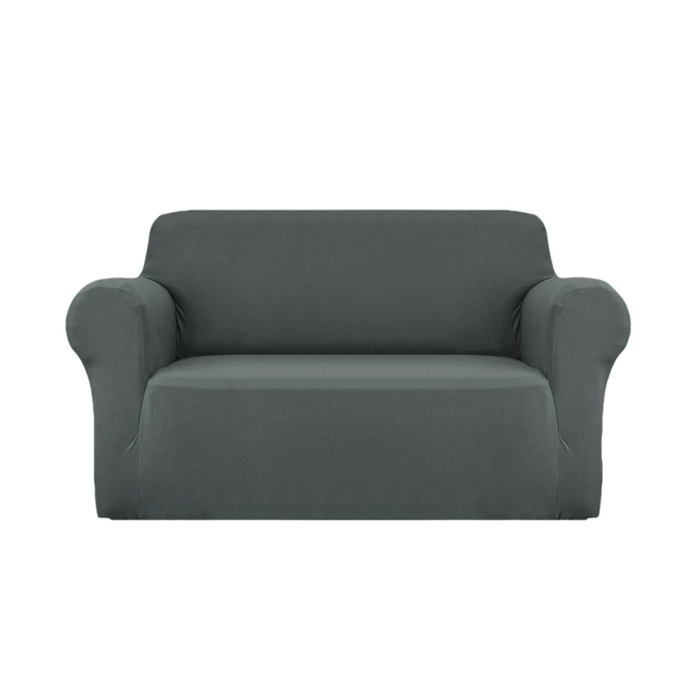 Artiss Sofa Cover Elastic Stretchable Couch Covers Grey 2 Seater Artiss