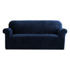 Artiss Velvet Sofa Cover Plush Couch Cover Lounge Slipcover 3 Seater Sapphire
