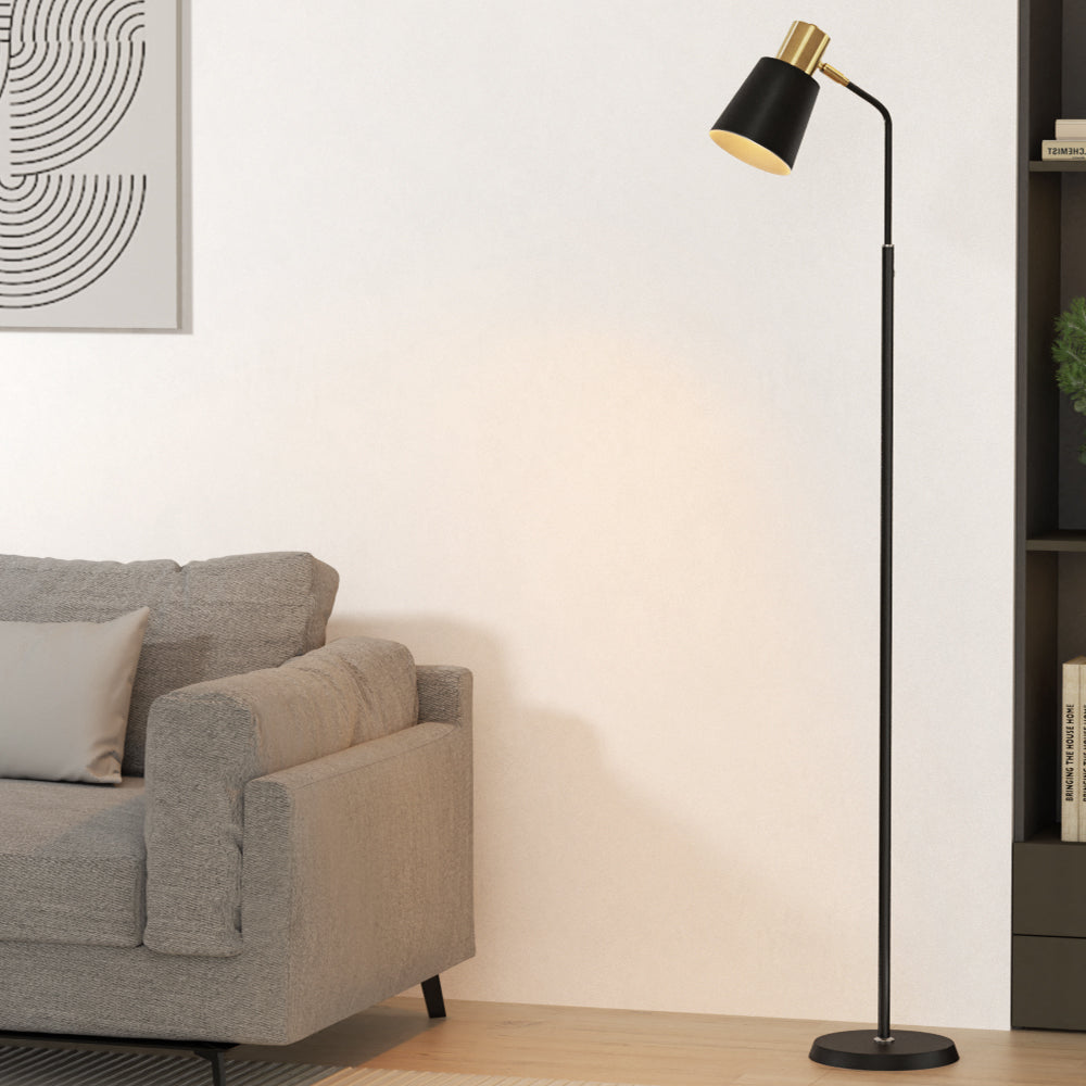 Artiss Floor Lamp Modern Light Stand LED Home Room Office Reading Black Artiss