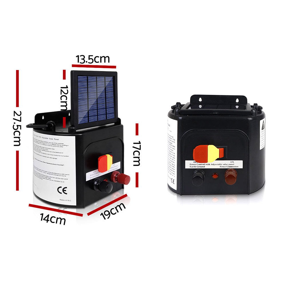 Giantz 5km Solar Electric Fence Charger Energiser Giantz