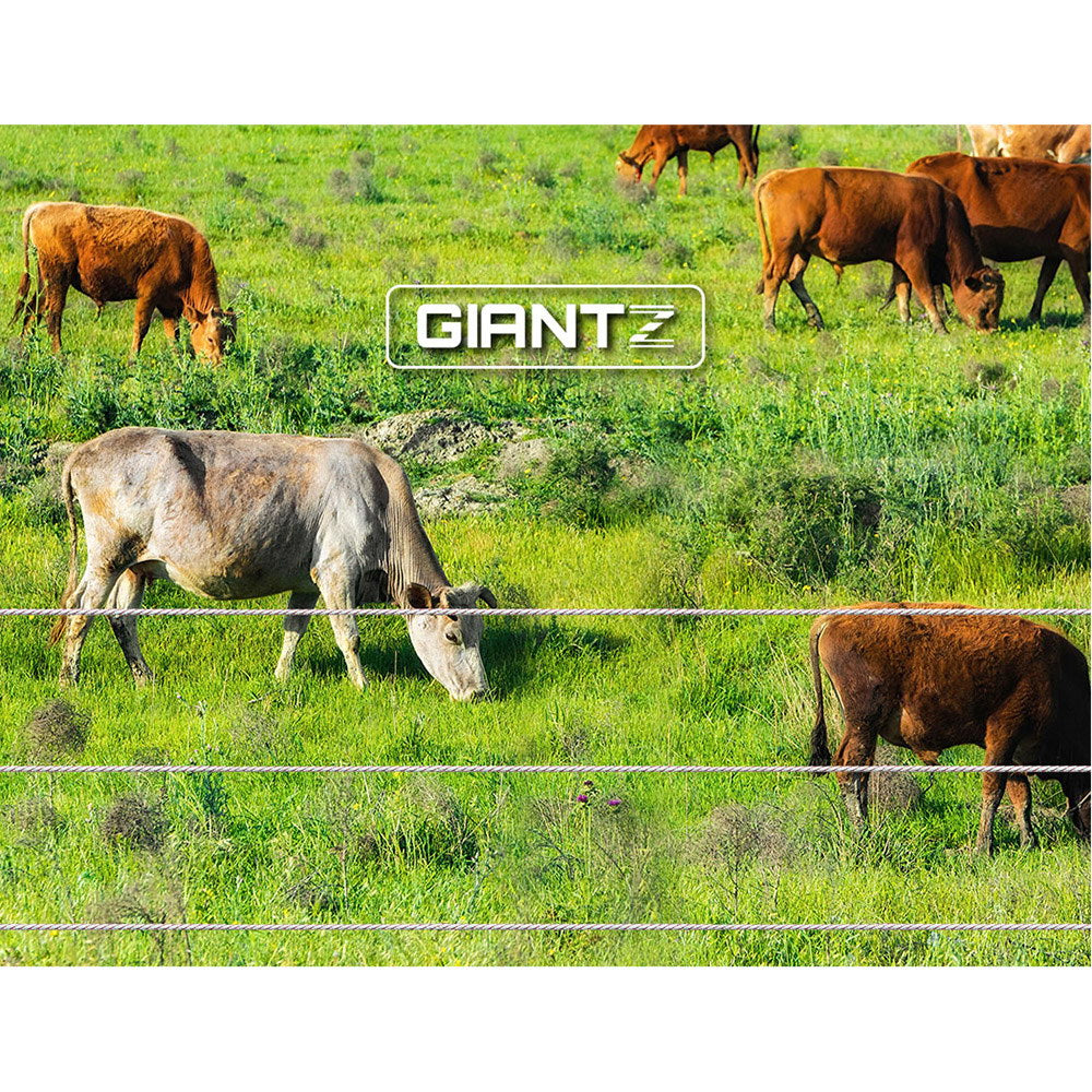 Giantz 5km Solar Electric Fence Charger Energiser Giantz