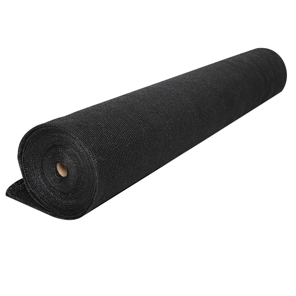Instahut 50% Sun Shade Cloth Shadecloth Sail Roll Mesh 1.83x20m 100gsm Black Instahut