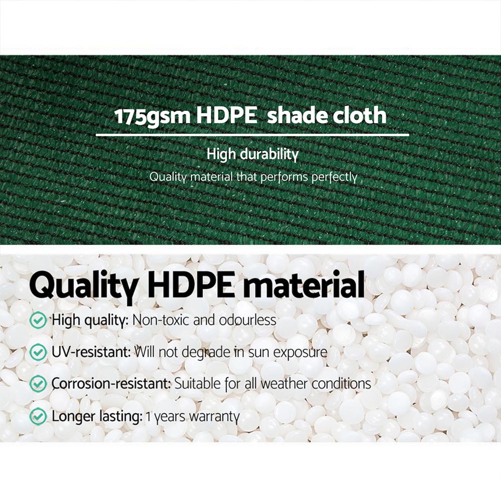 Instahut 1.83 x 30m Shade Sail Cloth - Green Does not apply