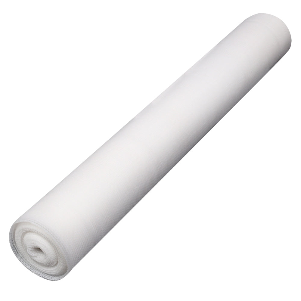 Instahut 3.66x10m 50% UV Shade Cloth Shadecloth Sail Garden Mesh Roll Outdoor White Instahut