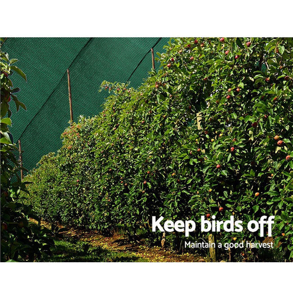 Instahut 90% Sun Shade Cloth Shadecloth Sail Roll Mesh 3.66x10m 195gsm Green Instahut