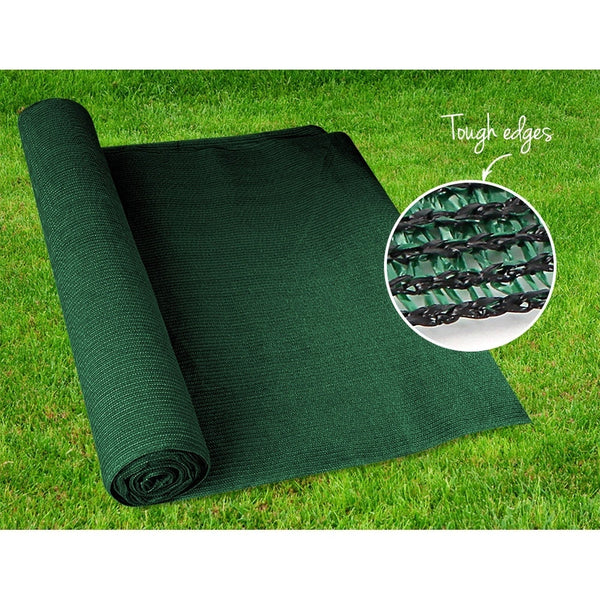 Instahut 90% Sun Shade Cloth Shadecloth Sail Roll Mesh 3.66x20m 195gsm Green Instahut