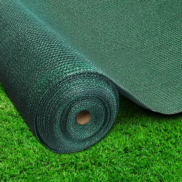 Instahut 90% Sun Shade Cloth Shadecloth Sail Roll Mesh 3.66x20m 195gsm Green Instahut