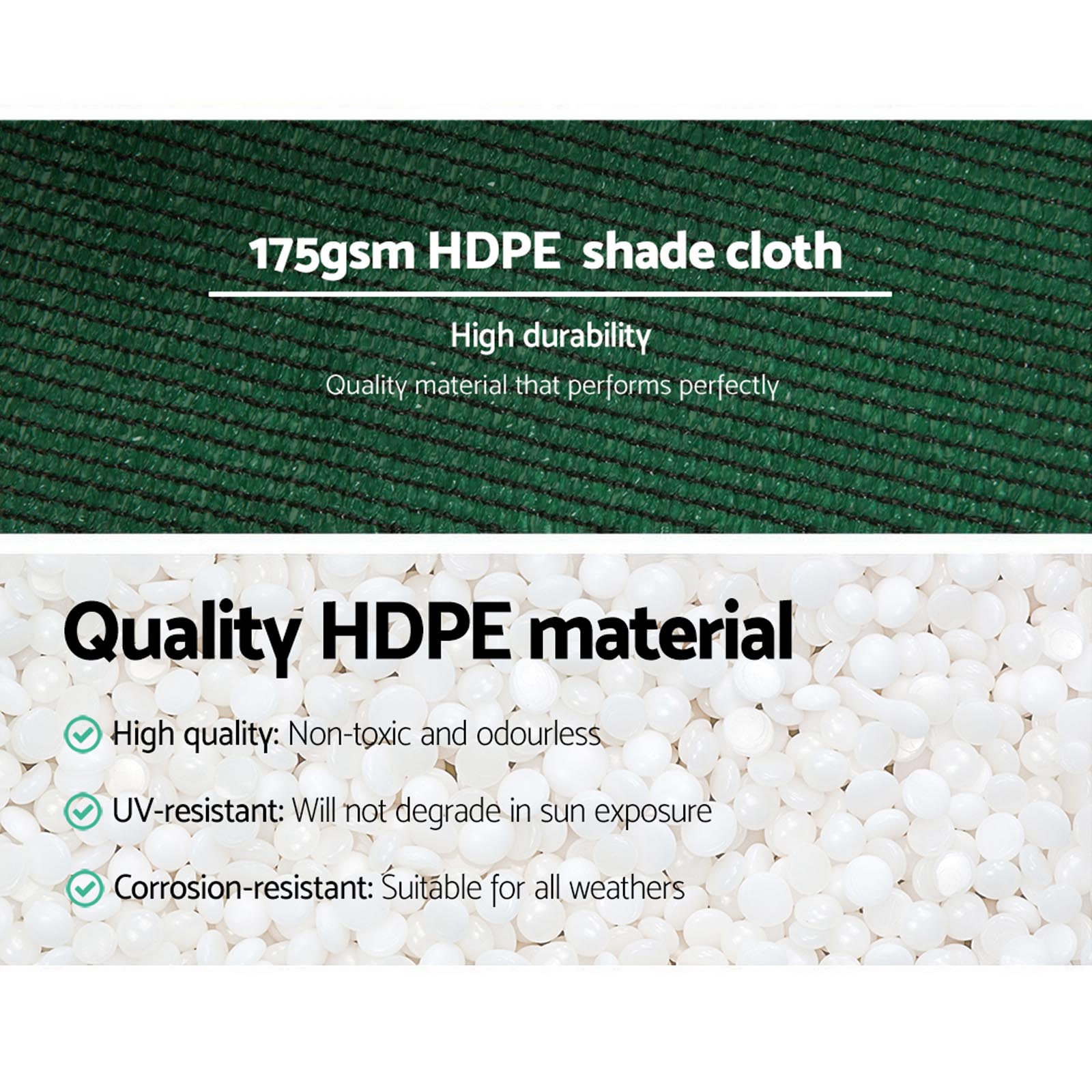 Instahut 3.66 x 30m Shade Sail Cloth - Greem Instahut