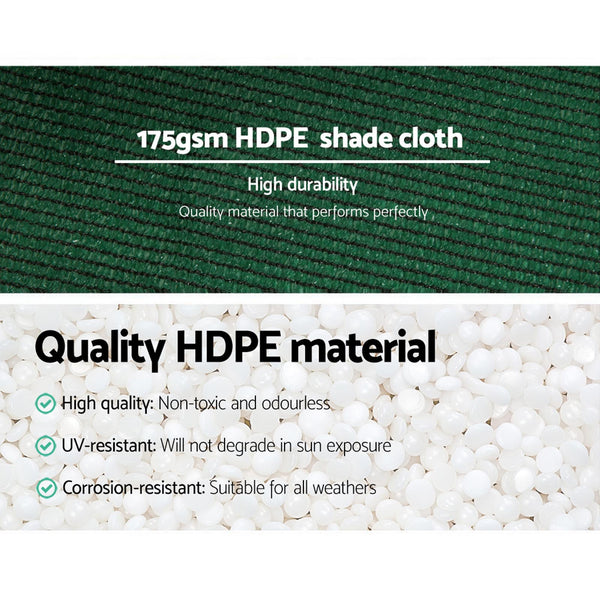 Instahut 3.66 x 30m Shade Sail Cloth - Greem Instahut