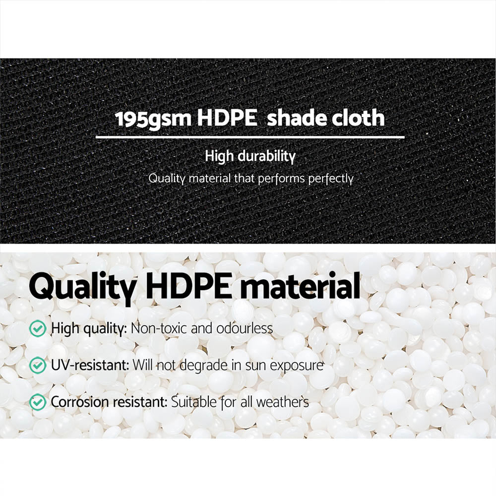 Instahut 3.66 x 30m Shade Sail Cloth - Black Does not apply