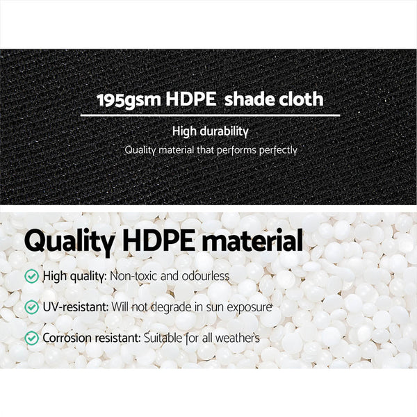 Instahut 3.66 x 30m Shade Sail Cloth - Black Does not apply