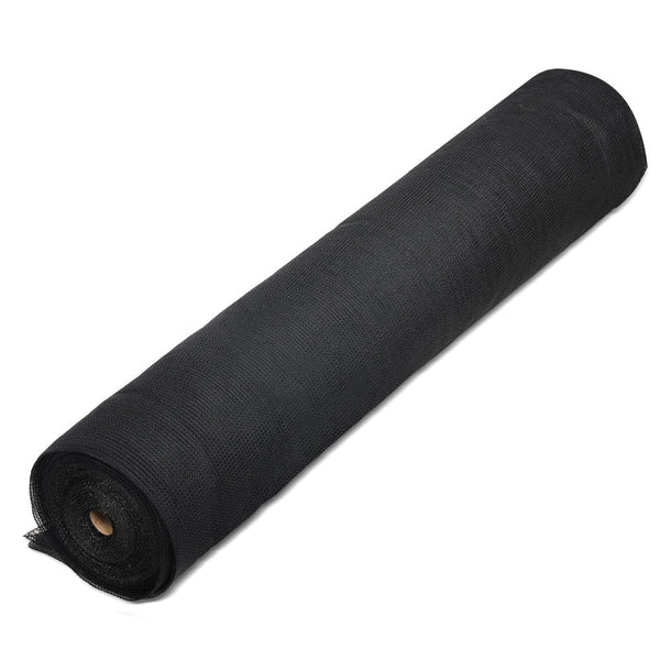 Instahut 3.66x30m 30% UV Shade Cloth Shadecloth Sail Garden Mesh Roll Outdoor Black Instahut