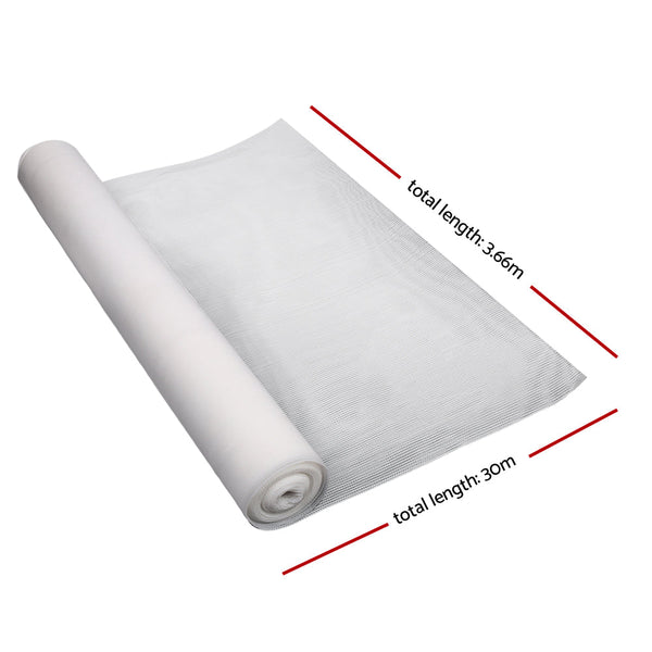 Instahut Shade Cloth Shadecloth 90%UV Sun Sail Garden Mesh Roll Outdoor 3.66x30m Instahut