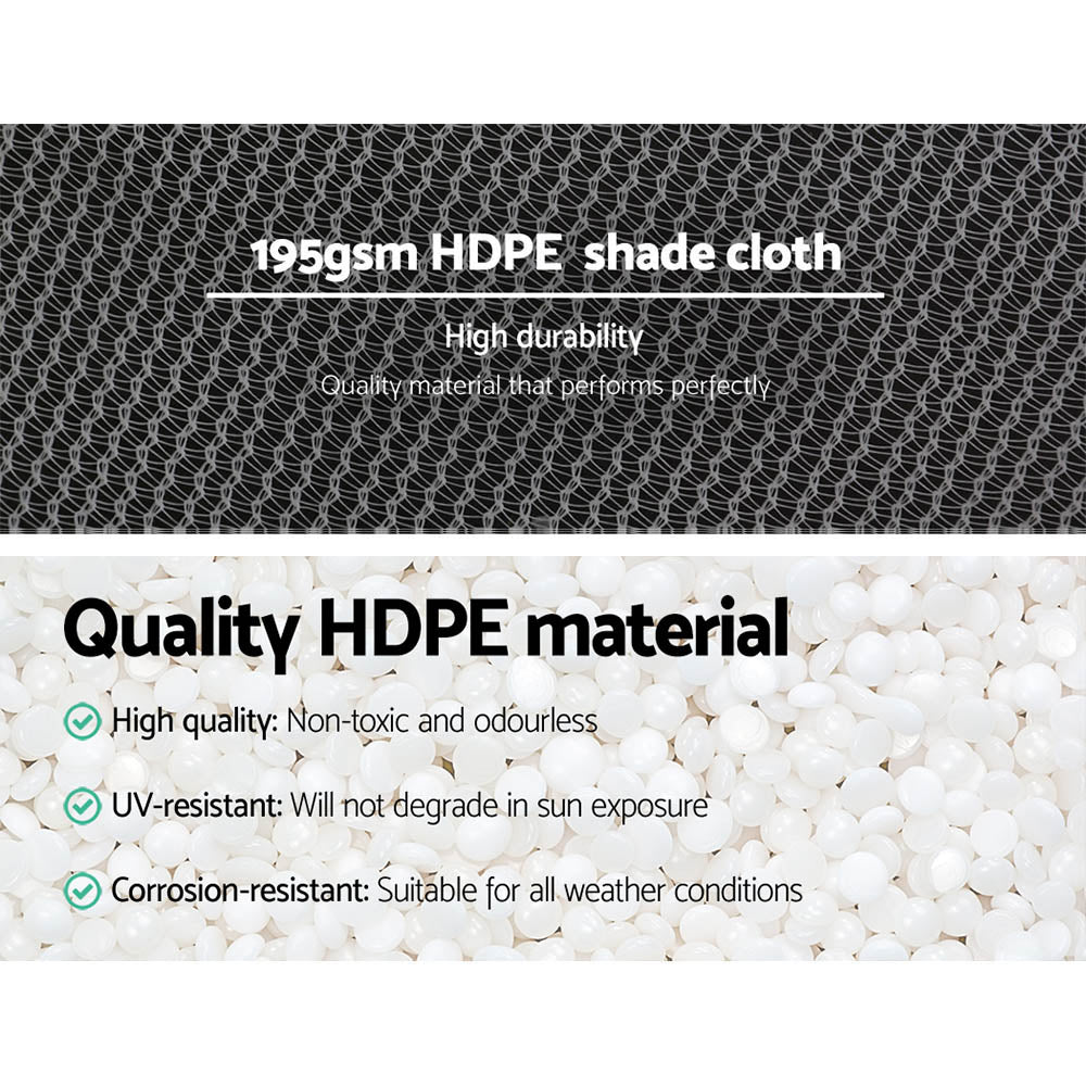 Instahut Shade Cloth Shadecloth 90%UV Sun Sail Garden Mesh Roll Outdoor 3.66x30m Instahut