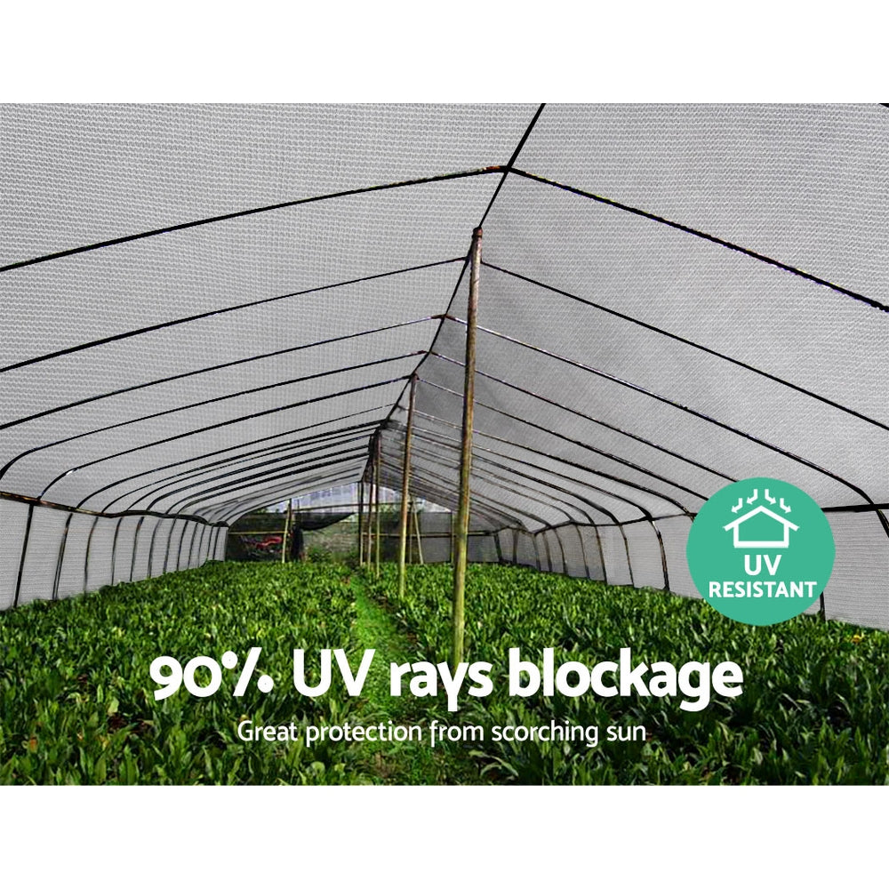 Instahut Shade Cloth Shadecloth 90%UV Sun Sail Garden Mesh Roll Outdoor 3.66x30m Instahut