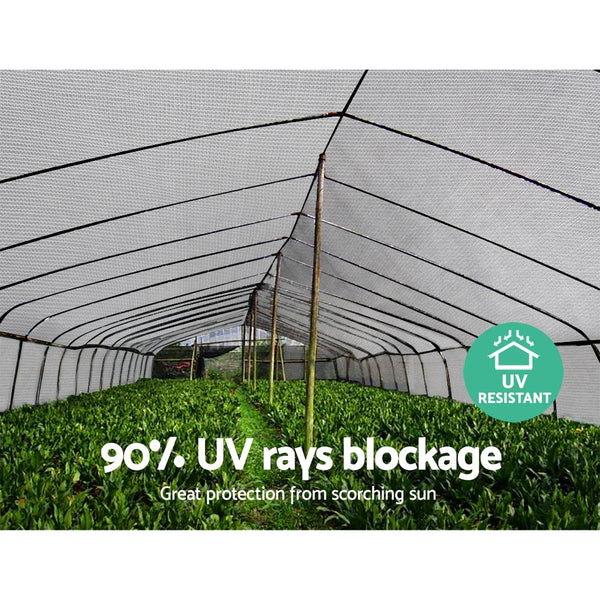 Instahut Shade Cloth Shadecloth 90%UV Sun Sail Garden Mesh Roll Outdoor 3.66x30m Instahut