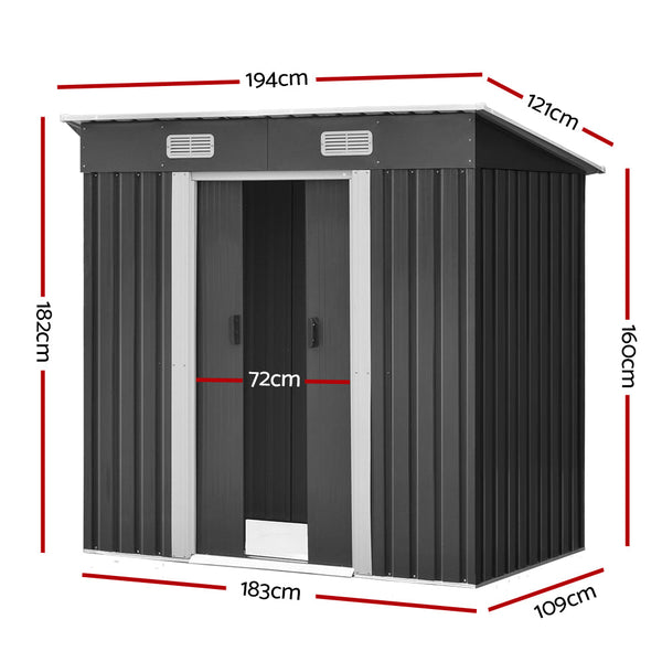 Giantz Garden Shed 1.94x1.21M Outdoor Storage Sheds Tool Workshop Giantz