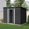 Giantz Garden Shed Outdoor Storage Sheds 2.38x1.31M Tool Metal Base House Grey