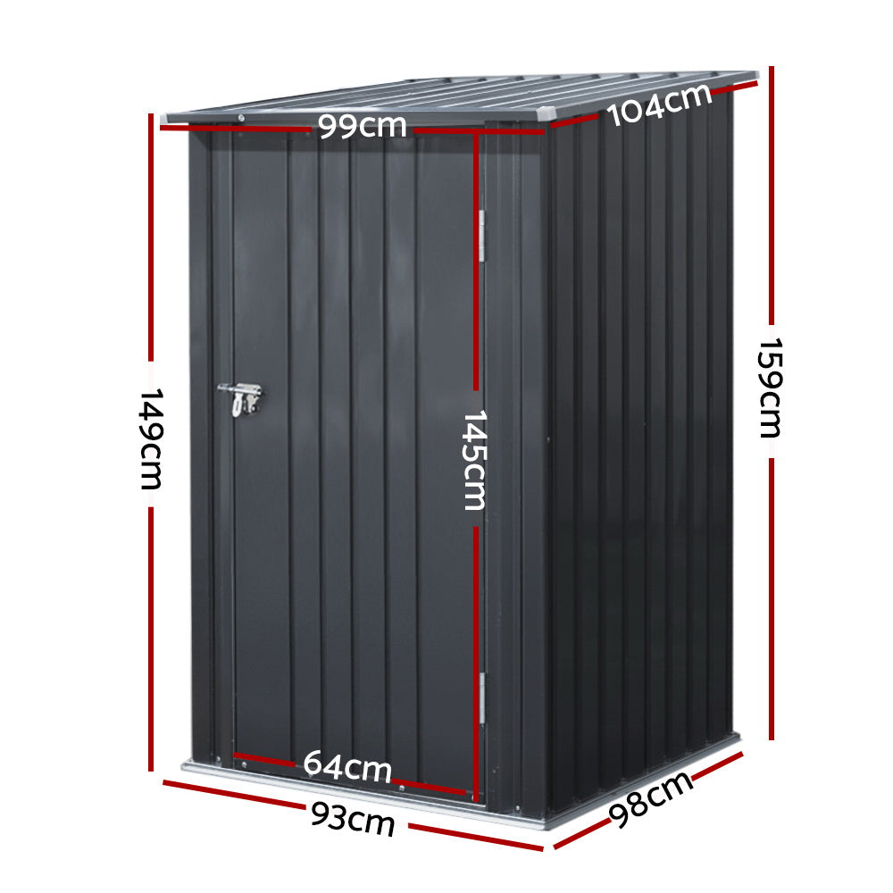 Giantz Garden Shed Sheds Outdoor Tool 0.99x1.04M Storage Workshop House Galvanised Steel Giantz