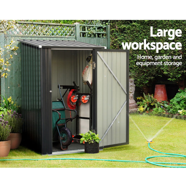 Giantz Garden Shed Sheds Outdoor Tool 0.99x1.04M Storage Workshop House Galvanised Steel Giantz