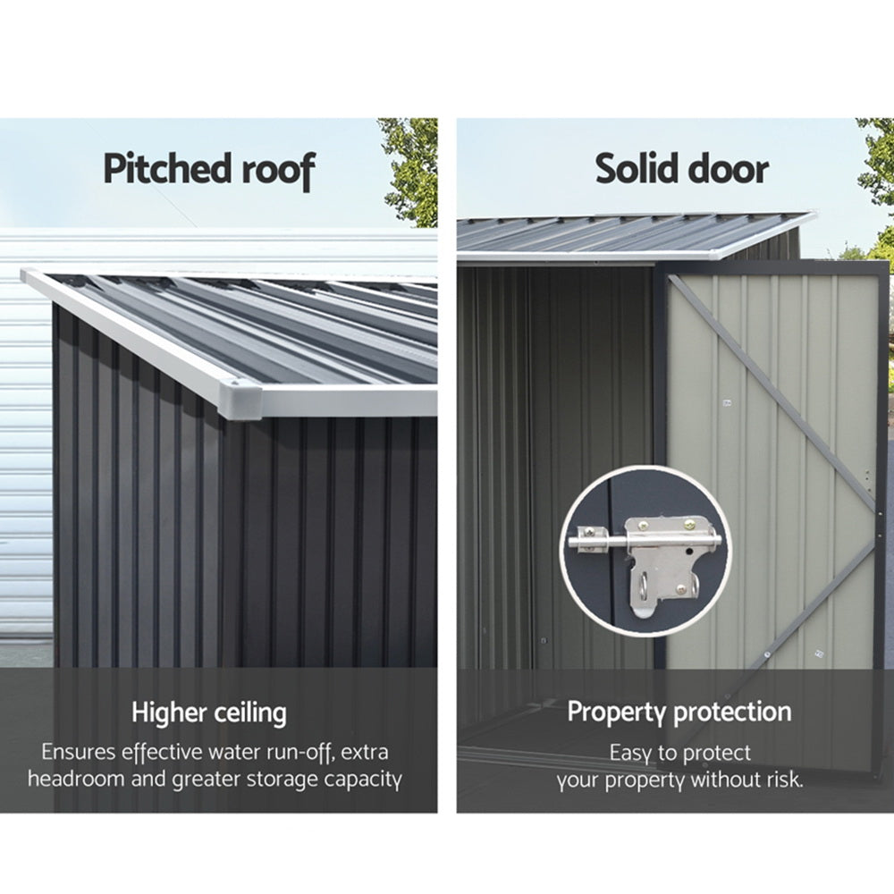 Giantz Garden Shed Sheds Outdoor Tool 0.99x1.04M Storage Workshop House Galvanised Steel Giantz