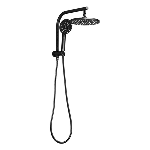 Cefito WELS 9'' Rain Shower Head Set Round Handheld High Pressure Wall Black freeshipping - Awezingly